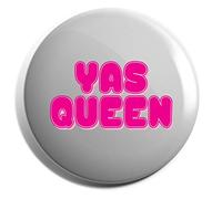 Hippowarehouse Yas Queen Badge Pin 38mm