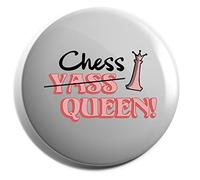 Hippowarehouse Yass queen chess queen Badge Various Sizes 38mm 50mm 75mm