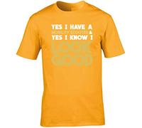 Hippowarehouse Yes I Have a Mobility Scooter & Yes I Know I Look Good Unisex Short Sleeve t-Shirt (Specific Size Guide in Description) Gold