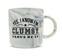 Hippowarehouse Yes. I Know I'm Clumsy. Proud of It! Printed Mug Various Colour Options Ceramic Cup Kitchenware 11oz