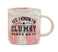 Hippowarehouse Yes. I Know I'm Clumsy. Proud of It! Printed Mug Various Colour Options Ceramic Cup Kitchenware 11oz