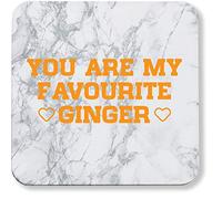 Hippowarehouse You are my favourite ginger printed coaster gloss finish durable backing 9cm x 9cm 2 pack