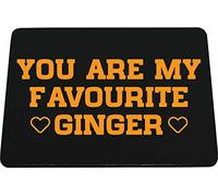 Hippowarehouse You are my favourite ginger printed mouse mat pad accessory black rubber base 240mm x 190mm x 60mm