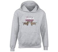 Hippowarehouse You are My Favourite Sausage - Dog Kids Children's Unisex Hoodie Hooded top Grey