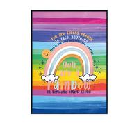 Hippowarehouse You are strong enough to face anything you are a rainbow in somone else's cloud Printed Poster A1 Wall Art Design Classroom Room Gym Office DÃƒ©cor