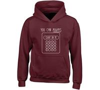 Hippowarehouse You Can Always Count On Me Calculator Kids Children's Unisex Hoodie Hooded top Maroon