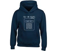 Hippowarehouse You Can Always Count On Me Calculator Kids Children's Unisex Hoodie Hooded top Navy