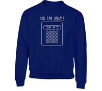 Hippowarehouse You Can Always Count On Me Calculator Kids Children's Unisex Jumper Sweatshirt Pullover Navy