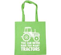 Hippowarehouse You Can Never Have Too Many Tractors Tote Shopping Gym Beach Bag 42cm x38cm, 10 litres