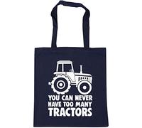 Hippowarehouse You Can Never Have Too Many Tractors Tote Shopping Gym Beach Bag 42cm x38cm, 10 litres