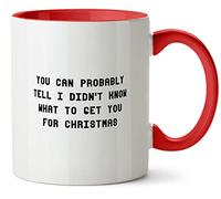 Hippowarehouse You can Probably Tell I Didn't Know What to get You for Christmas Printed Mug Various Colour Options Ceramic Cup Kitchenware 11oz