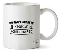 Hippowarehouse You Can't Scare Me I Work in Childcare Printed Mug Cup Ceramic 10oz