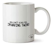 Hippowarehouse You Can't Scare Me I'm Having Twins Printed Mug Cup Ceramic 10oz