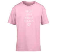 Hippowarehouse You Can't Scare Me, My Brother Plays Rugby Kids Children's Short Sleeve t-Shirt Pink