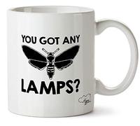 Hippowarehouse You Got Any Lamps? Moth Printed Mug Cup Ceramic 10oz
