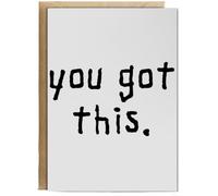 Hippowarehouse You Got This Birthday Card A5 Personalised with envelope for him for her Funny Cards for Men and Women Blank inside option