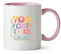 Hippowarehouse You Got This Gift for Him Her Daughter Son Dad Mum Printed Mug Various Colour Options Ceramic Cup Kitchenware 11oz
