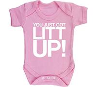 Hippowarehouse You just got litt up baby vest bodysuit (short sleeve) boys girls