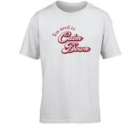 Hippowarehouse You Need to Calm Down Kids Children's Short Sleeve t-Shirt White