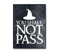 Hippowarehouse You shall not pass Printed Poster Wall Art Design Classroom Room Gym Office Décor Frame not included
