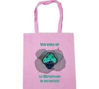 Hippowarehouse you take up so mushroom in my heart Tote Shopping Gym Beach Bag 42cm x38cm, 10 litres