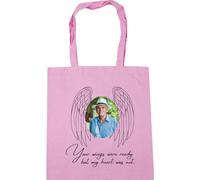 Hippowarehouse your wing were ready but my heart was not personalised image Tote Shopping Gym Beach Bag 42cm x38cm, 10 litres