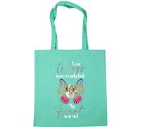 Hippowarehouse your wings were ready but my heart was not butterfly personalised image Tote Shopping Gym Beach Bag 42cm x38cm, 10 litres