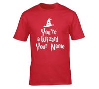 Hippowarehouse You're a Wizard Your Name Green (Personalised) Unisex Short Sleeve t-Shirt