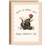 Hippowarehouse you're so stinkin' cute, happy valentine's day Personalised Card A5 with envelope for him for her Funny Cards for Men and Women Blank inside option
