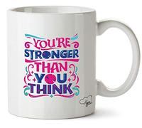 Hippowarehouse You're Stronger Than You Think Printed Mug Cup Ceramic 10oz