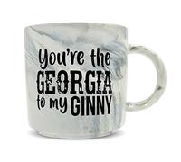 Hippowarehouse You're The Georgia to My Ginny Printed Mug Various Colour Options Ceramic Cup Kitchenware 11oz