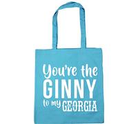 Hippowarehouse you're the ginny to my Georgia Tote Shopping Gym Beach Bag 42cm x38cm, 10 litres