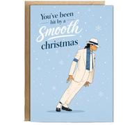 Hippowarehouse You've been hit by a smooth Christmas Card - A6 with envelope for him for her Funny Cards for Men and Women