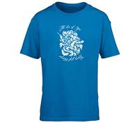 Hippowarehouse Zeus Kids Children's Short Sleeve t-Shirt Sapphire Blue