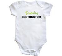 Hippowarehouse Zumba instructor baby vest bodysuit (short sleeve) boys girls