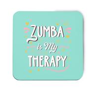 Hippowarehouse Zumba is my therapy printed coaster gloss finish durable backing 9cm x 9cm 2 pack