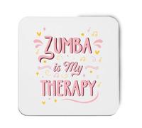 Hippowarehouse Zumba is my therapy printed coaster gloss finish durable backing 9cm x 9cm 2 pack