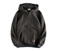 hippy clothes for men | quarter zip jumper men Pocket oversized Hoodie Autumn Winter Warm mens work Hoodies Extra Comfortable plain Hoodie Blended zipped Hoodies for men uk Grey