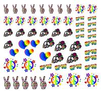 Hippy Groove Peace Collection (# Hippy Groovy Peace Nail Art Decals #)