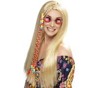 Hippy Party Wig with Beads