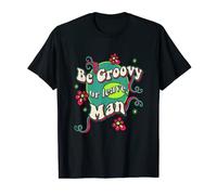 Hippy Styles Groovy or Leave, Man Funny Retro 70s Graphic T-Shirt