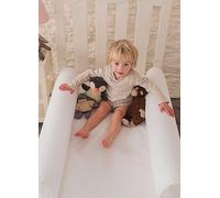 Hippychick Dream Tubes Inflatable Bed Guard & Cotton Fitted Sheet - Cot Bed White