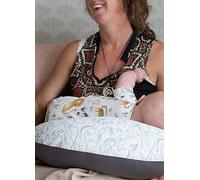 Hippychick Pregnancy, Baby Nursing & Feeding Pillow - Animal Friends Grey
