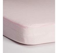 Hippychick Tencel Fitted Mattress Protector, 60 x 120 cm Cot - Pale Pink