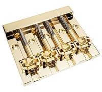 Hipshot KickAss High-mass Bass Bridge for 5-bolt Fender, Gold