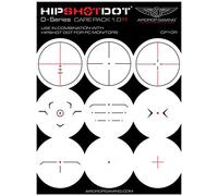 HipShotDot D-Series Care Pack - Reusable Transparent Aim Sight Assist TV Decals - Gaming Television or Monitor Decal for FPS Video Games Compatible with PC, Xbox & Playstation (1.0 Red)
