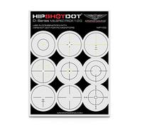 HipShotDot D-Series Milspec Pack - Reusable Transparent Aim Sight Assist TV Decals - Gaming Television or Monitor Decal for FPS Video Games Compatible with PC, Xbox & Playstation (1, Green)