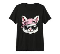 Hipster Bunny Funny Easter Day Egg Hunting Hunter Kids Girls Premium T-Shirt