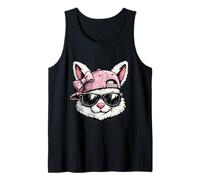 Hipster Bunny Funny Easter Day Egg Hunting Hunter Kids Girls Tank Top
