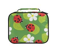 Hipster Cute Floral Ladybug Colored Pencil Bag Large Capacity Pencil Case for Colouring Pencils Pen Bag Marker Organizer